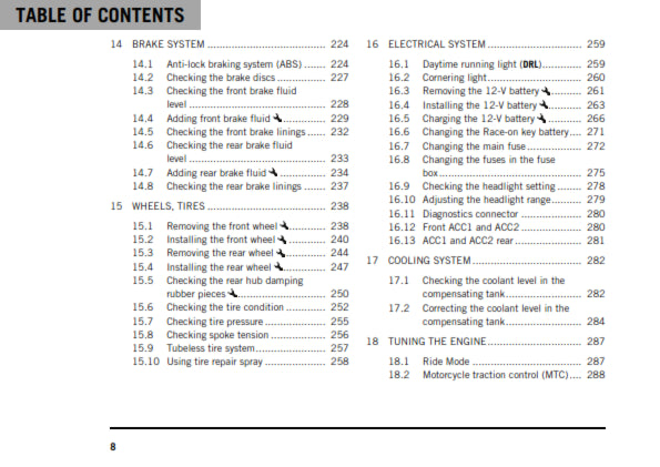 KTM 2020 - 1290 SUPER ADVENTURE R - OWNERS MANUAL USER GUIDE