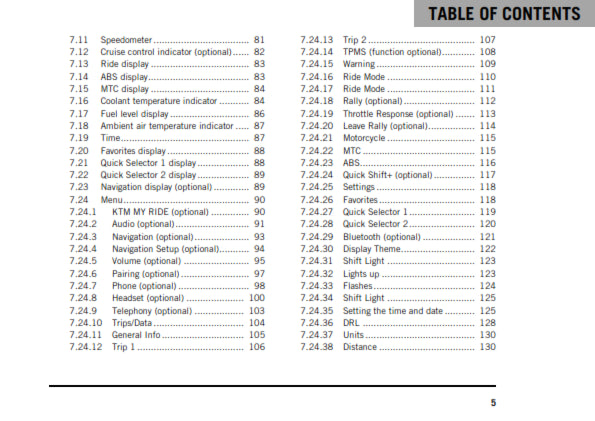 Official KTM 2020 790 Adventure US Owners Manual (Digital & Physical Copy)