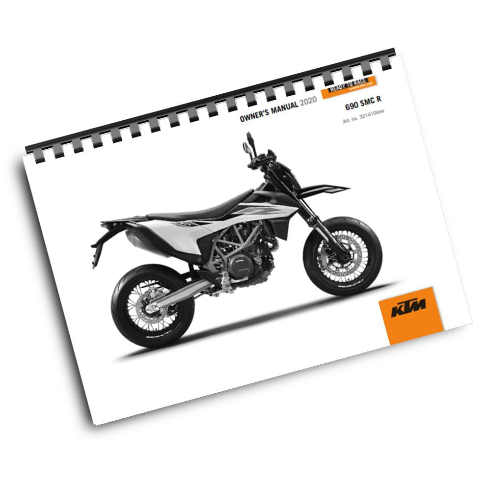 Official KTM 2020 690 SMC R Owners Manual (Digital & Physical Copy)