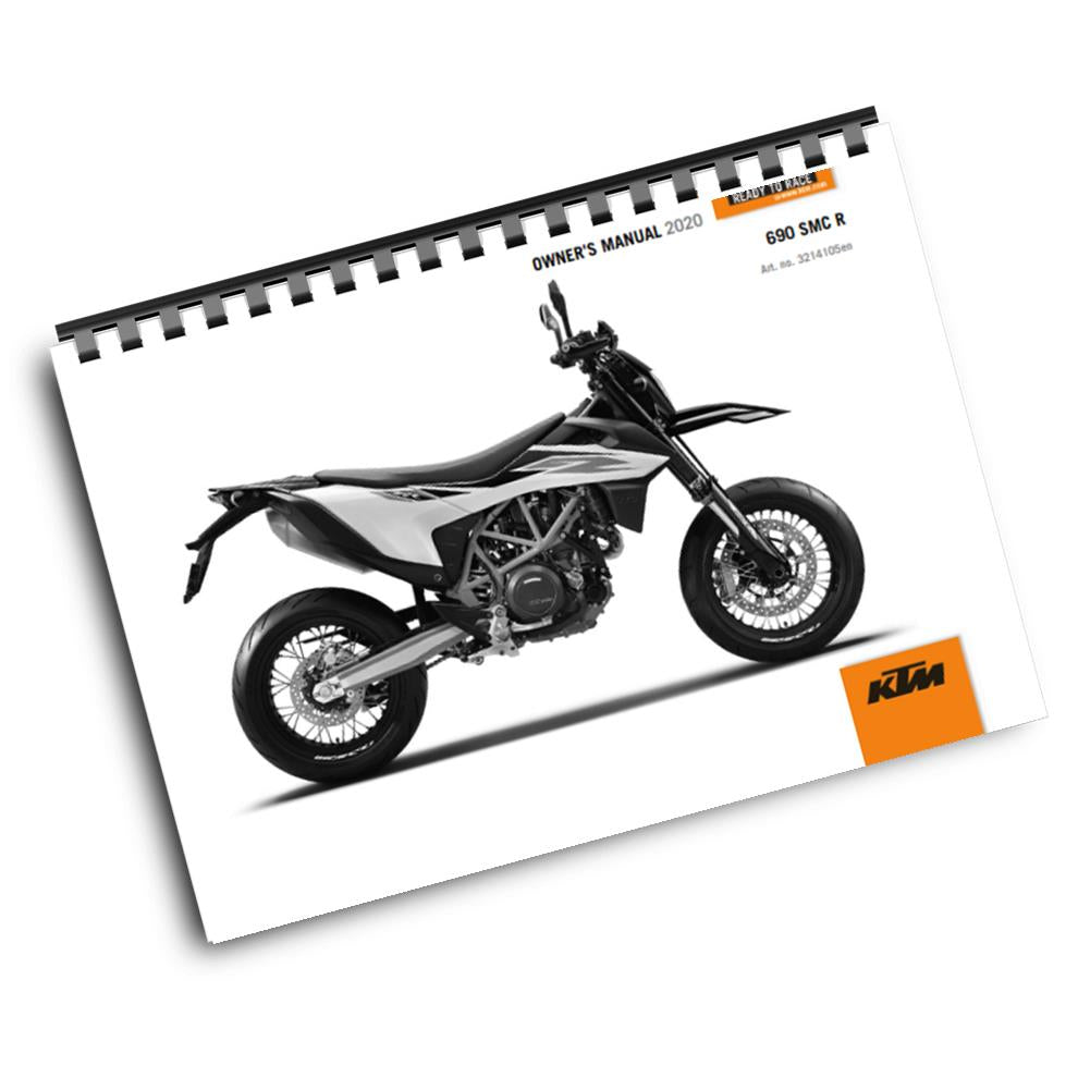 Official KTM 2020 690 SMC R US Owners Manual (Digital & Physical Copy)