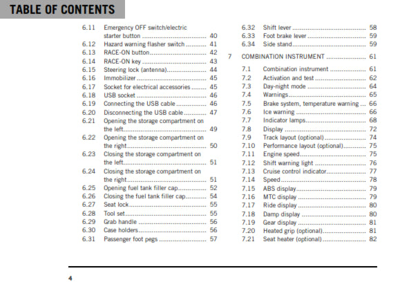 Official KTM 2020 1290 Super Duke GT Owners Manual (Digital & Physical Copy)