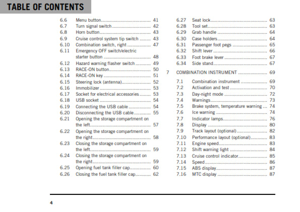 Official KTM 2020 1290 Super Duke GT US Owners Manual (Digital & Physical Copy)