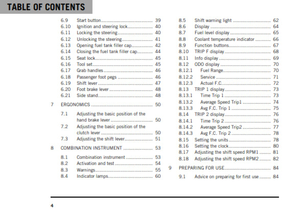 Official KTM 2020 RC 390 US Owners Manual (Digital & Physical Copy)