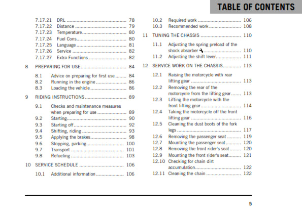 Official KTM 2020 125 Duke Owners Manual (Digital & Physical Copy)
