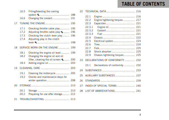 Official KTM 2020 125 Duke Owners Manual (Digital & Physical Copy)