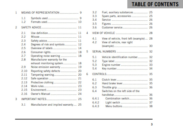 Official KTM 2020 390 Duke US Owners Manual (Digital & Physical Copy)