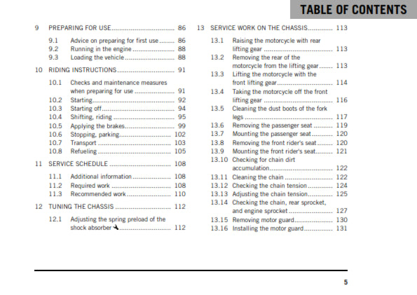 Official KTM 2020 250 Adventure Owners Manual (Digital & Physical Copy)