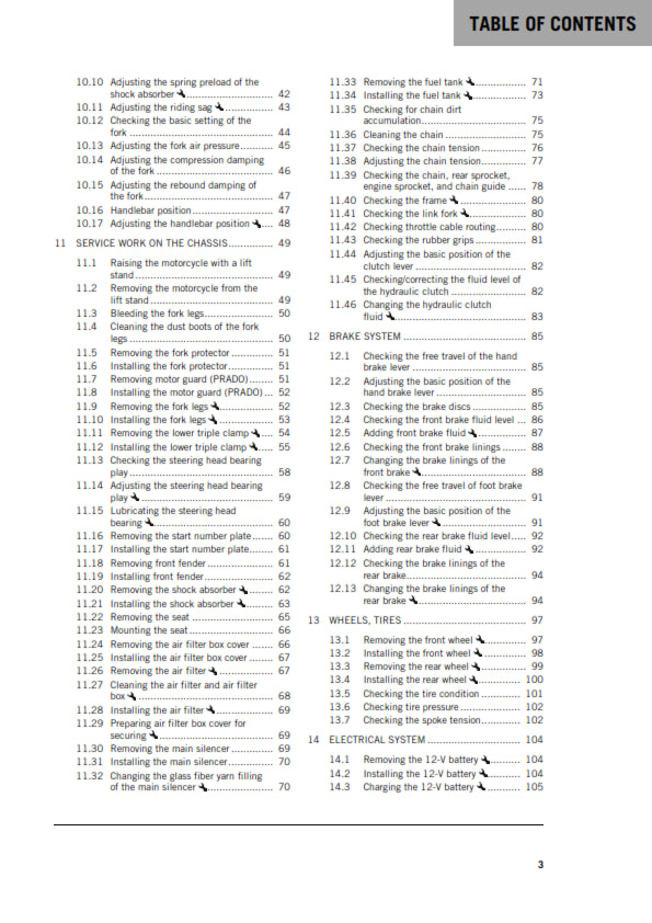Official KTM 2020 250 XC-F, 250 SX-F & 250 SX-F Prado Owners Manual (Digital & Physical Copy)