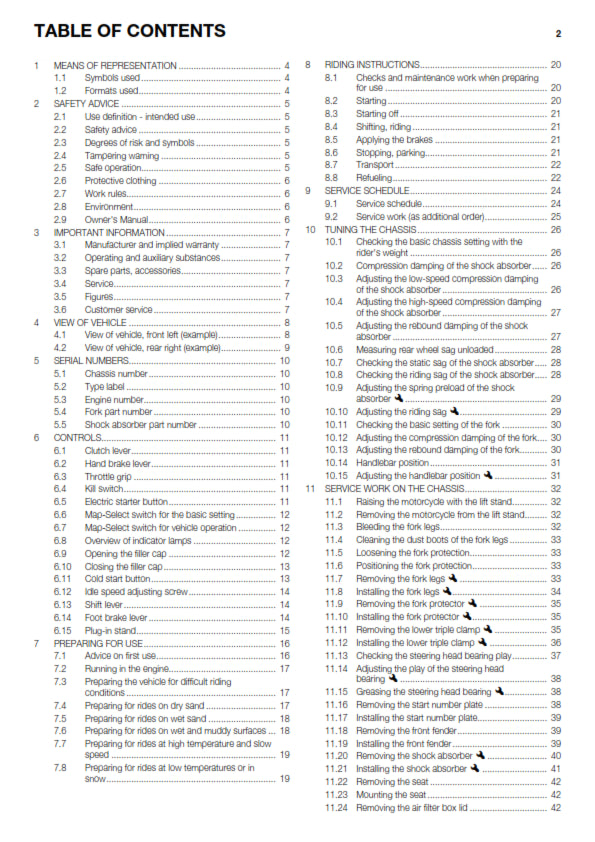 Official Husqvarna 2014 FC 350 EU Owners Manual (Digital & Physical Copy)