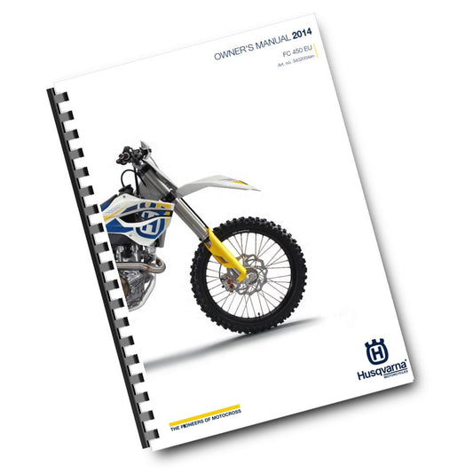 Official Husqvarna 2014 FC 450 EU Owners Manual (Digital & Physical Copy)