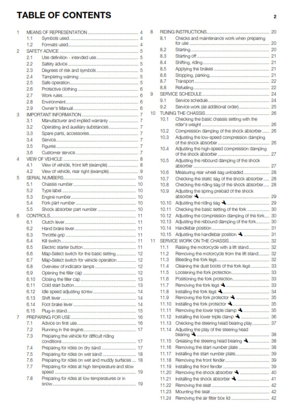 Official Husqvarna 2014 FC 450 EU Owners Manual (Digital & Physical Copy)