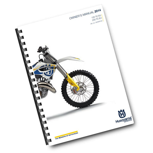 Official Husqvarna 2014 125 & 250 TC EU Owners Manual (Digital & Physical Copy)