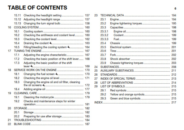 Official Husqvarna 2016 701 Enduro US Owners Manual (Digital & Physical Copy)