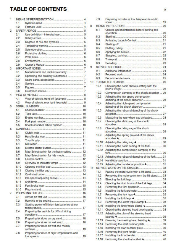 Official Husqvarna 2016 FC 250 Owners Manual (Digital & Physical Copy)