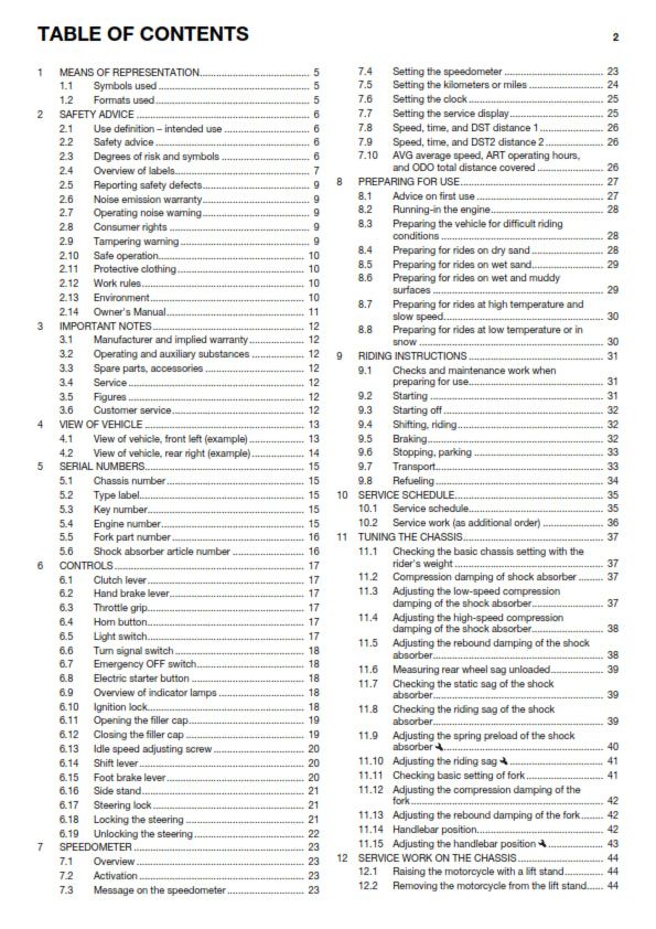 Official Husqvarna 2016 FE 501 S US Owners Manual (Digital & Physical Copy)