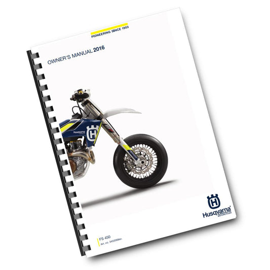 Official Husqvarna 2016 FS 450 Owners Manual (Digital & Physical Copy)