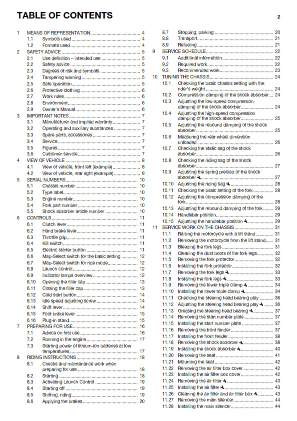 Official Husqvarna 2016 FS 450 Owners Manual (Digital & Physical Copy)