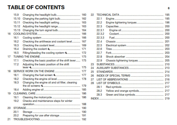 Official Husqvarna 2017 701 Enduro US Owners Manual (Digital & Physical Copy)
