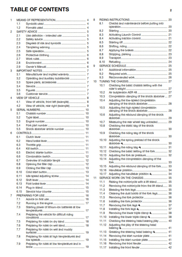 Official Husqvarna 2017 FC 250 Owners Manual (Digital & Physical Copy)