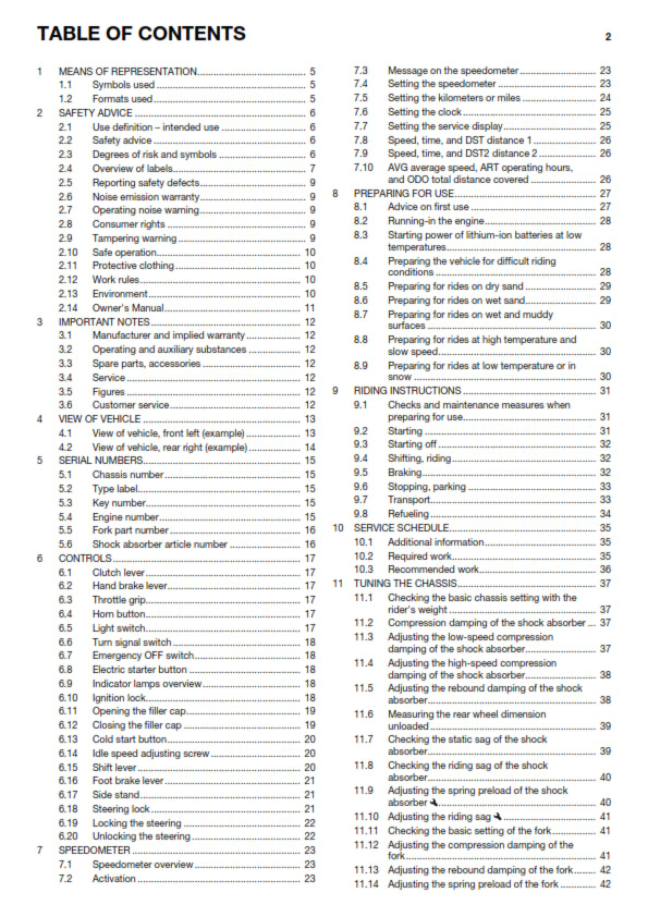 Official Husqvarna 2017 FE 350 US Owners Manual (Digital & Physical Copy)