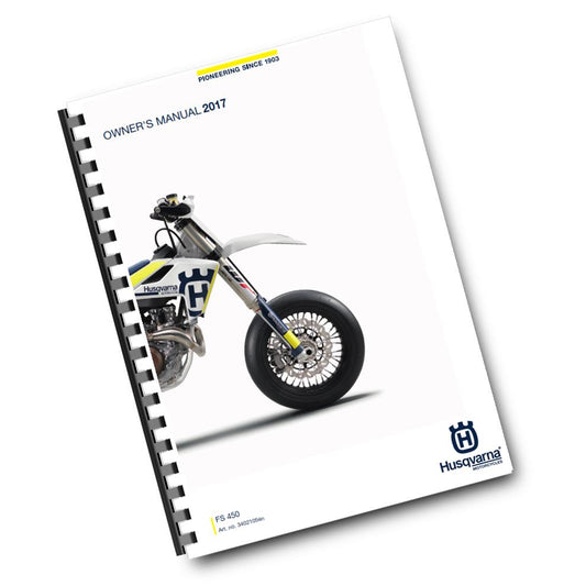 Official Husqvarna 2017 FS 450 Owners Manual (Digital & Physical Copy)