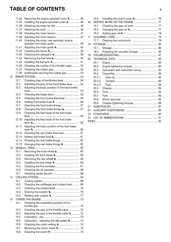 Official Husqvarna 2017 TC 50 Owners Manual (Digital & Physical Copy)