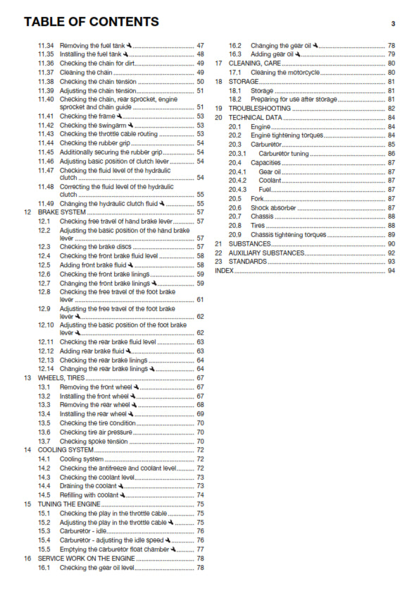 Official Husqvarna 2017 TC 65 Owners Manual (Digital & Physical Copy)