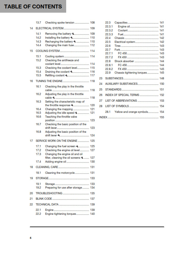 Official Husqvarna 2018 FC 450 & FX 450 Owners Manual (Digital & Physical Copy)
