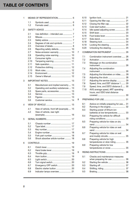 Official Husqvarna 2018 FE 250 US Owners Manual (Digital & Physical Copy)