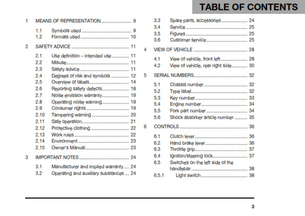 Official Husqvarna 2018 Vitpilen 701 US Owners Manual (Digital & Physical Copy)