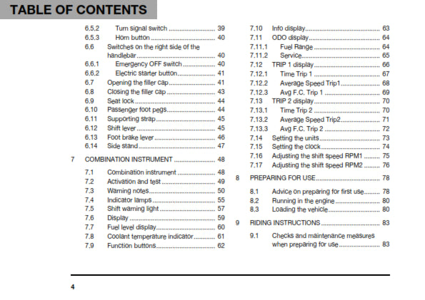 Official Husqvarna 2018 Vitpilen 701 US Owners Manual (Digital & Physical Copy)