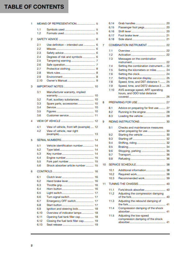 Official Husqvarna 2019 701 Enduro Owners Manual (Digital & Physical Copy)