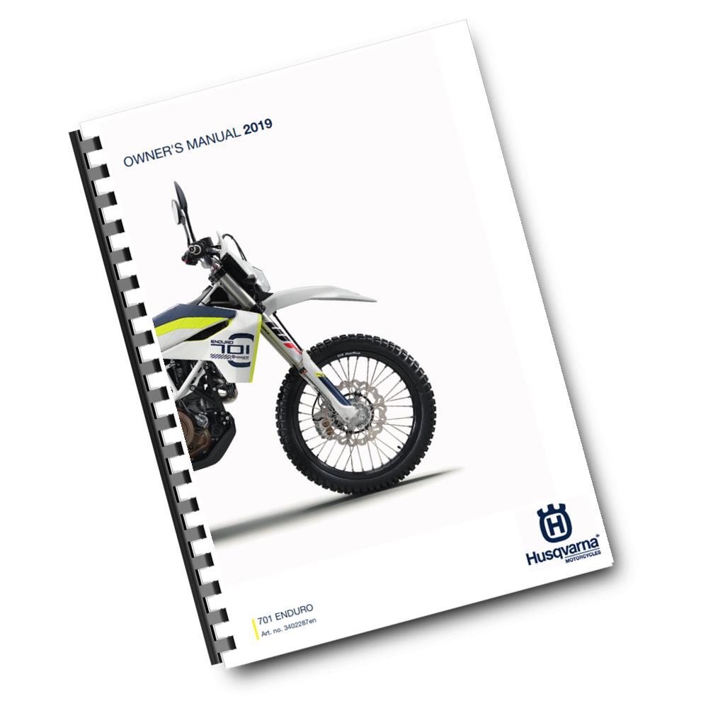 Official Husqvarna 2019 701 Enduro US Owners Manual (Digital & Physical Copy)