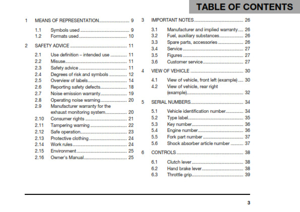 Official Husqvarna 2019 701 Supermoto US Owners Manual (Digital & Physical Copy)
