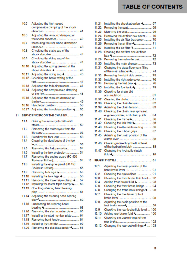 Official Husqvarna 2019 FX 450, FC 450 & Rockstar Edition Owners Manual (Digital & Physical Copy)