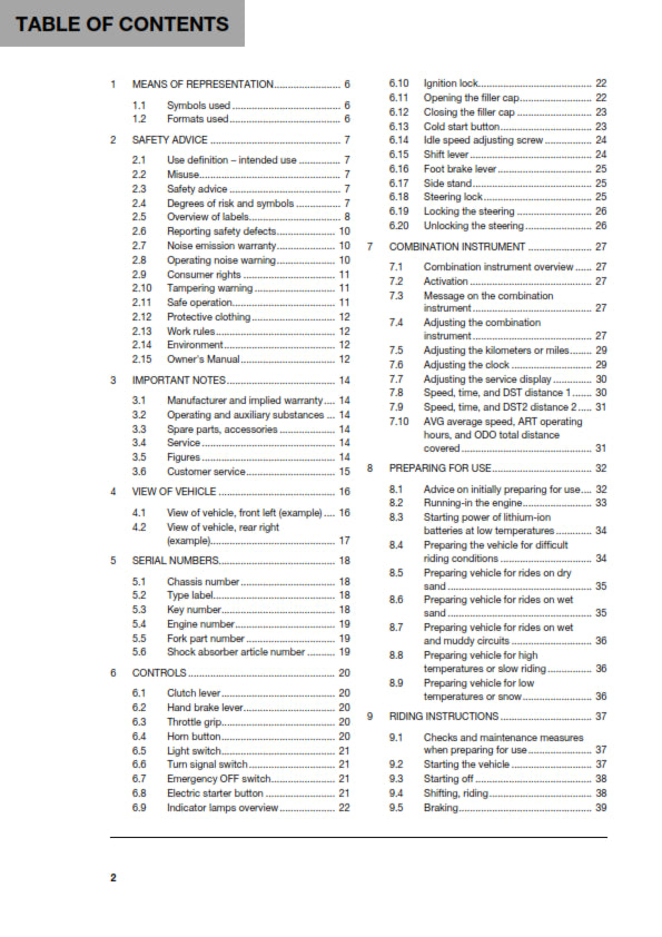 Official Husqvarna 2019 FE 250 US Owners Manual (Digital & Physical Copy)