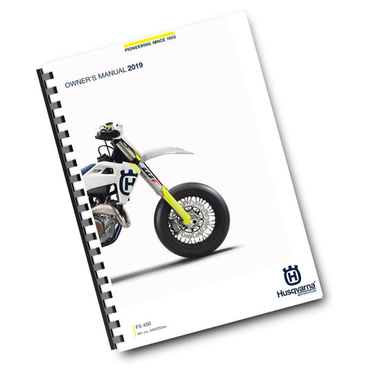 Official Husqvarna 2019 FS 450 Owners Manual (Digital & Physical Copy)