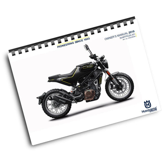 Official Husqvarna 2019 Svartpilen 401 Owners Manual (Digital & Physical Copy)