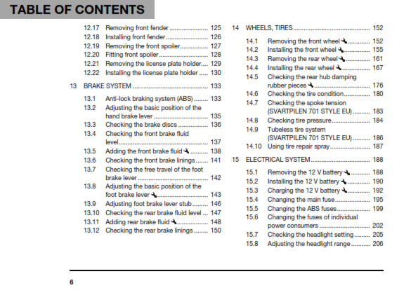Official Husqvarna 2019 Svartpilen 701 & 701 Style Owners Manual (Digital & Physical Copy)