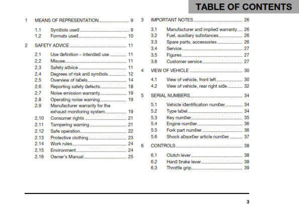 Official Husqvarna 2019 Vitpilen 701 US Owners Manual (Digital & Physical Copy)