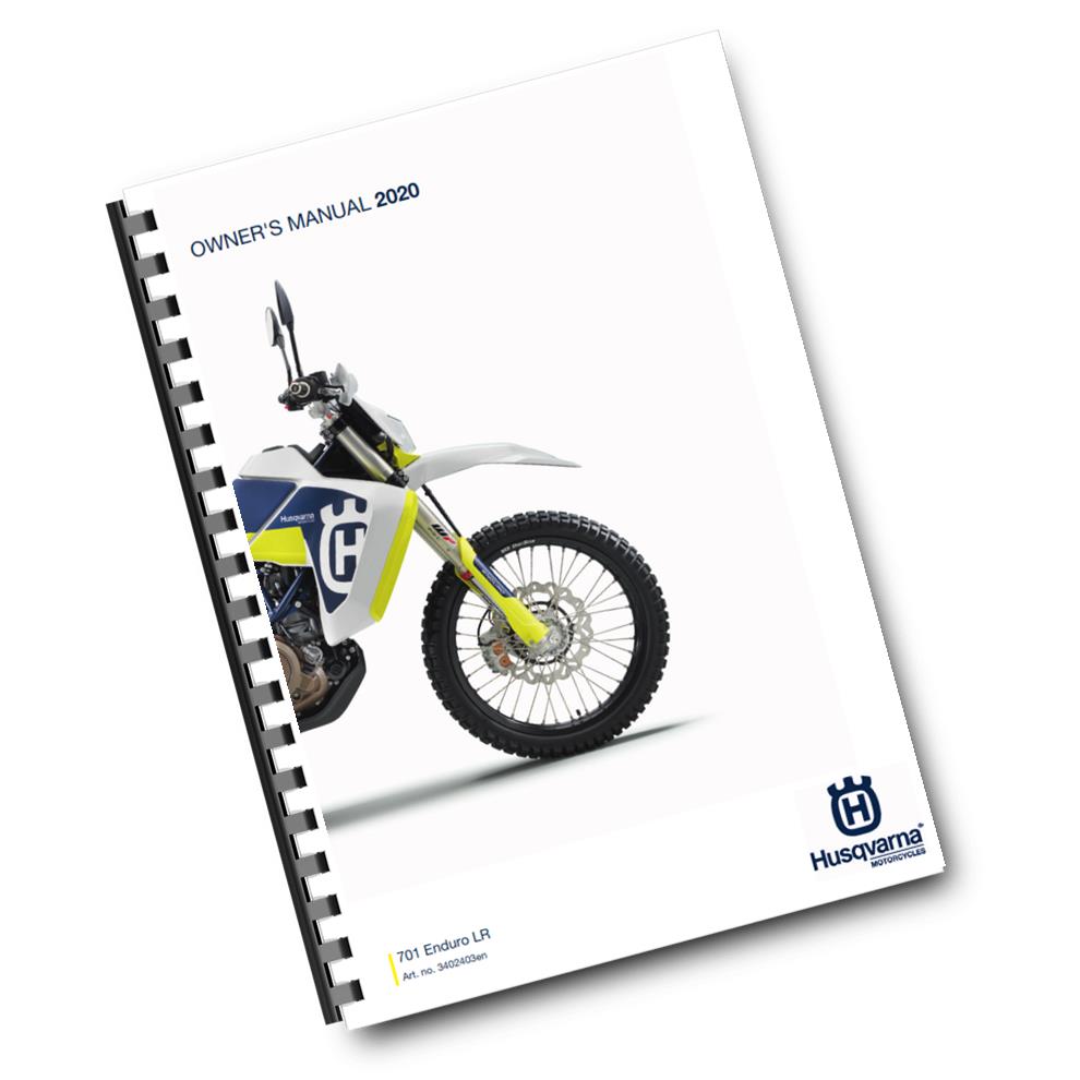 Official Husqvarna 2020 701 Enduro LR Owners Manual (Digital & Physical Copy)