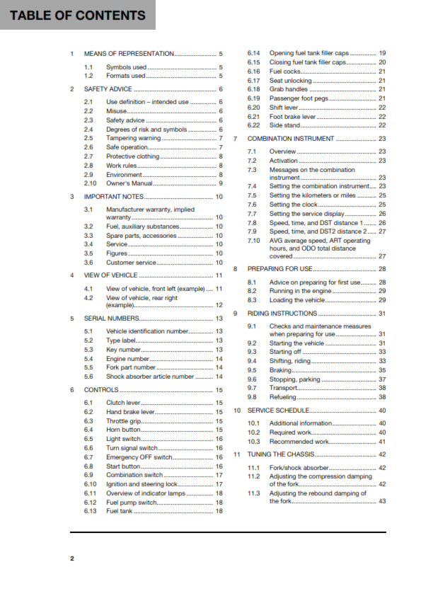 Official Husqvarna 2020 701 Enduro LR Owners Manual (Digital & Physical Copy)