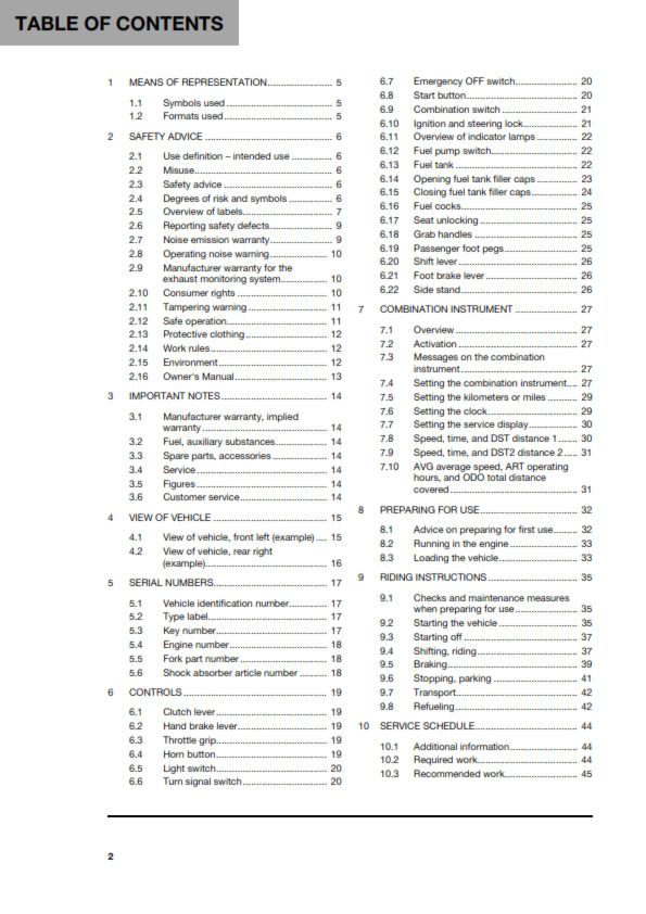 Official Husqvarna 2020 701 Enduro LR US Owners Manual (Digital & Physical Copy)