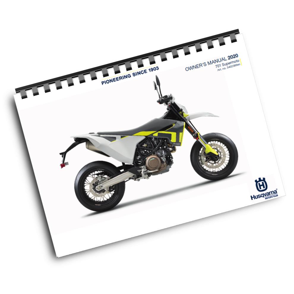 Official Husqvarna 2020 701 Supermoto US Owners Manual (Digital & Physical Copy)