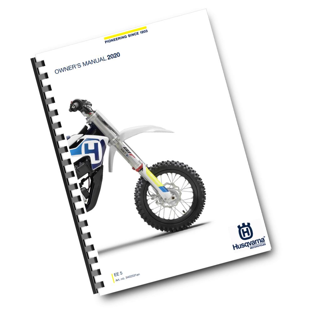 Official Husqvarna 2020 EE 5 Owners Manual (Digital & Physical Copy)