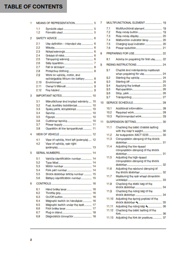 Official Husqvarna 2020 EE 5 Owners Manual (Digital & Physical Copy)