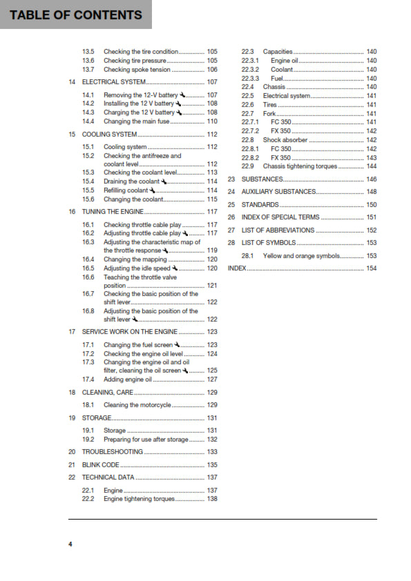 Official Husqvarna 2020 FC 350 & FX 350 Owners Manual (Digital & Physical Copy)