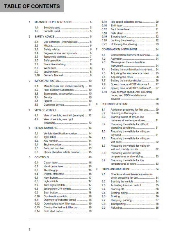 Official Husqvarna 2020 FE 250 Owners Manual (Digital & Physical Copy)