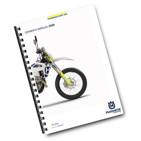 Official Husqvarna 2020 FE 350s Owners Manual (Digital & Physical Copy)