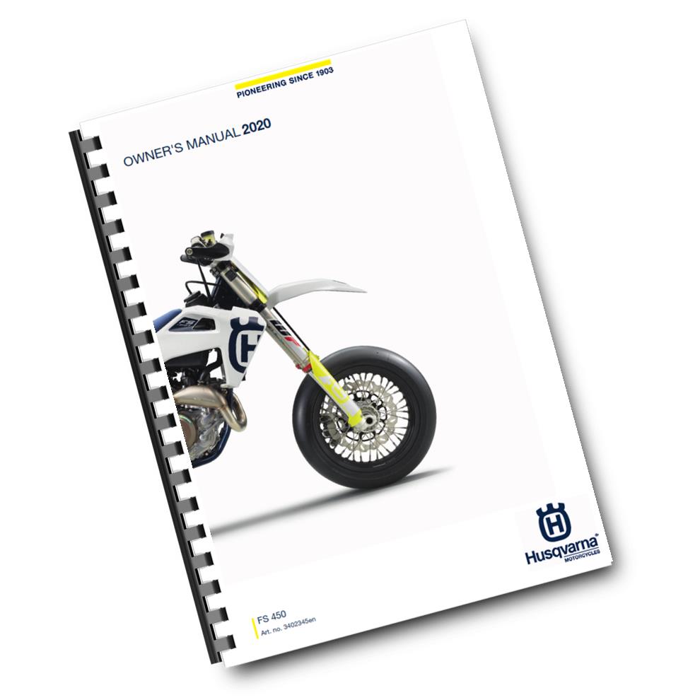 Official Husqvarna 2020 FS 450 Owners Manual (Digital & Physical Copy)